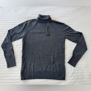 Banana Republic Charcoal Merino Wool Turtleneck